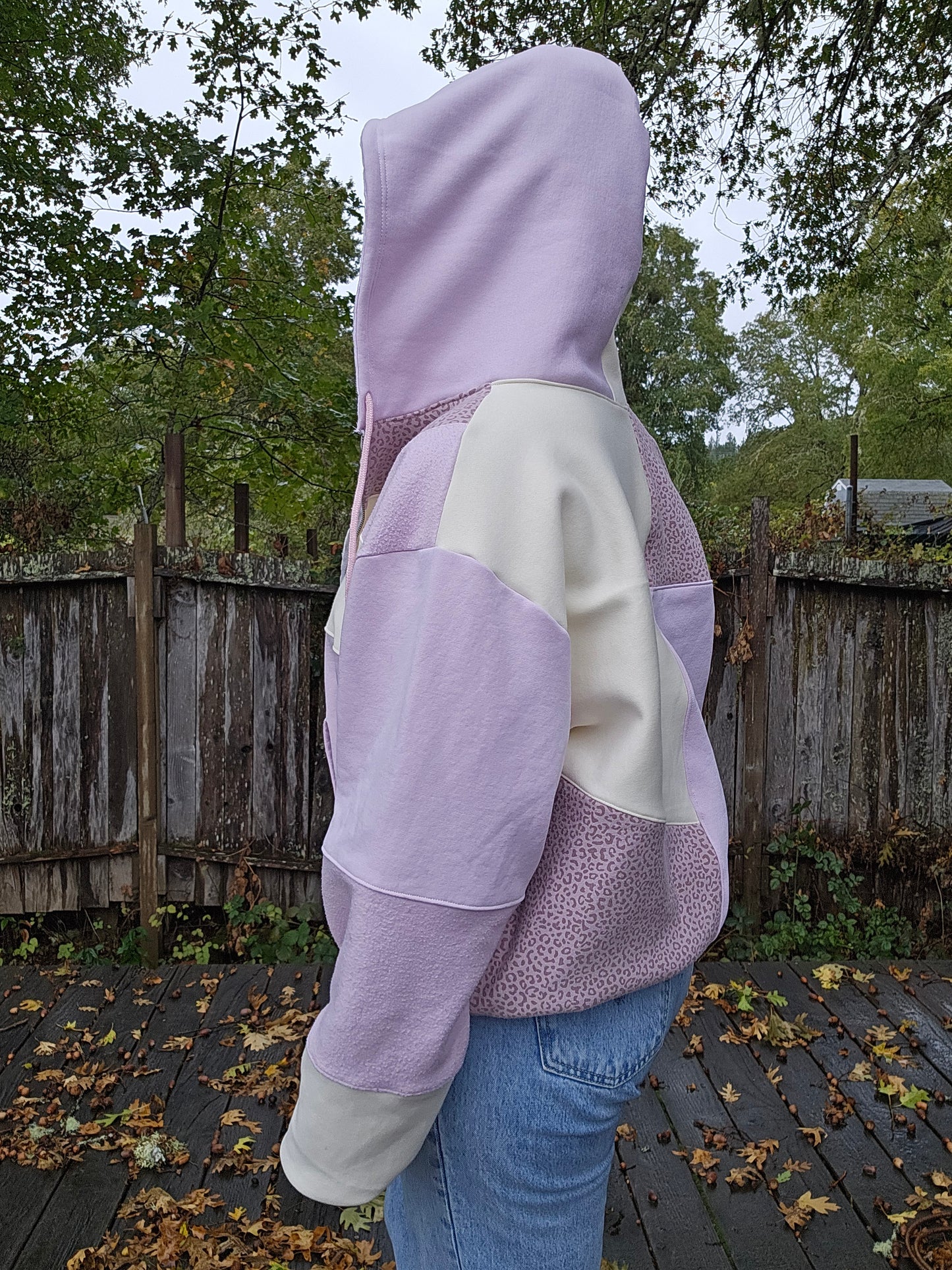 Strawberry cheetah zip up