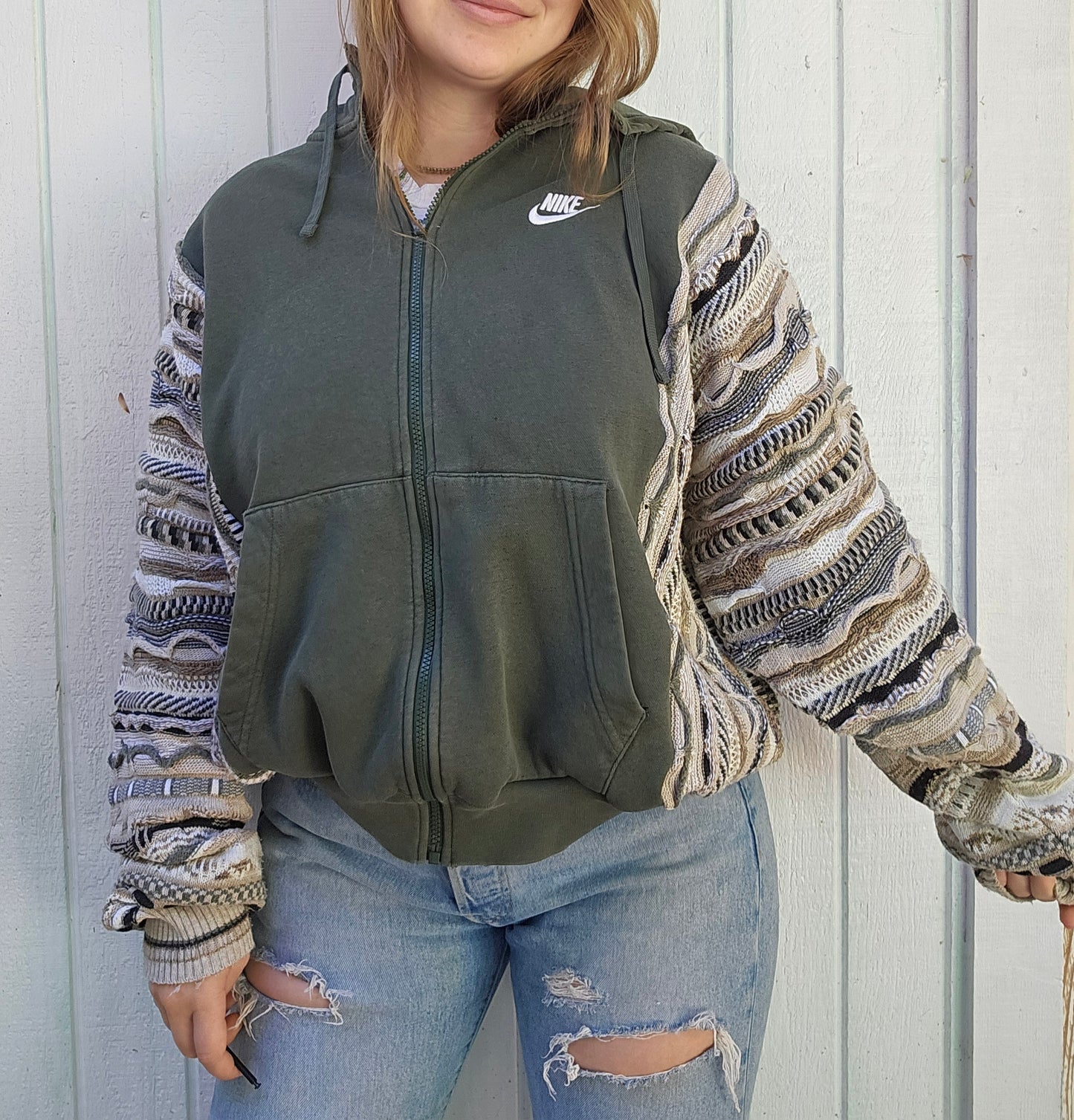 Green with envy zip up (l/xl)