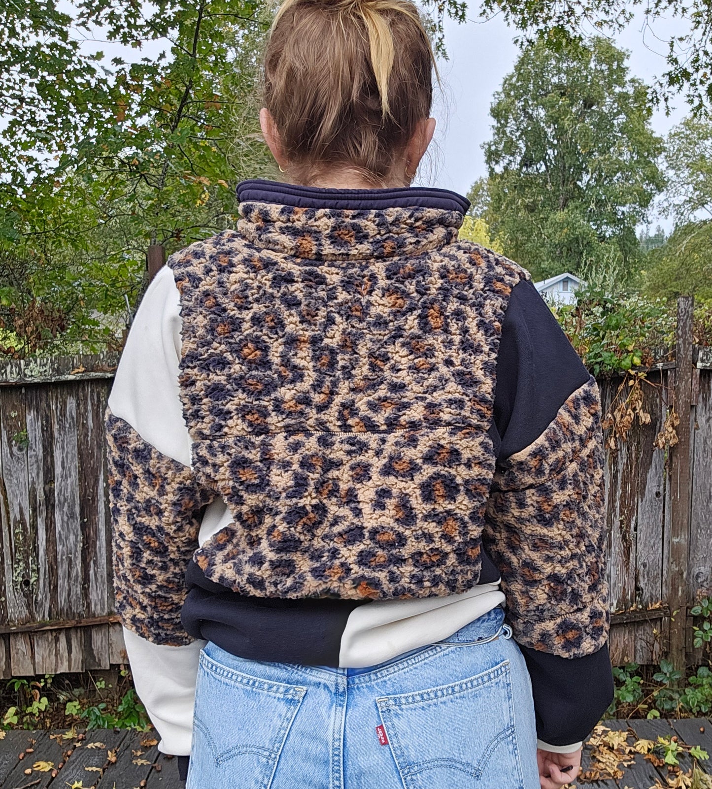 Cheetah quarter zip
