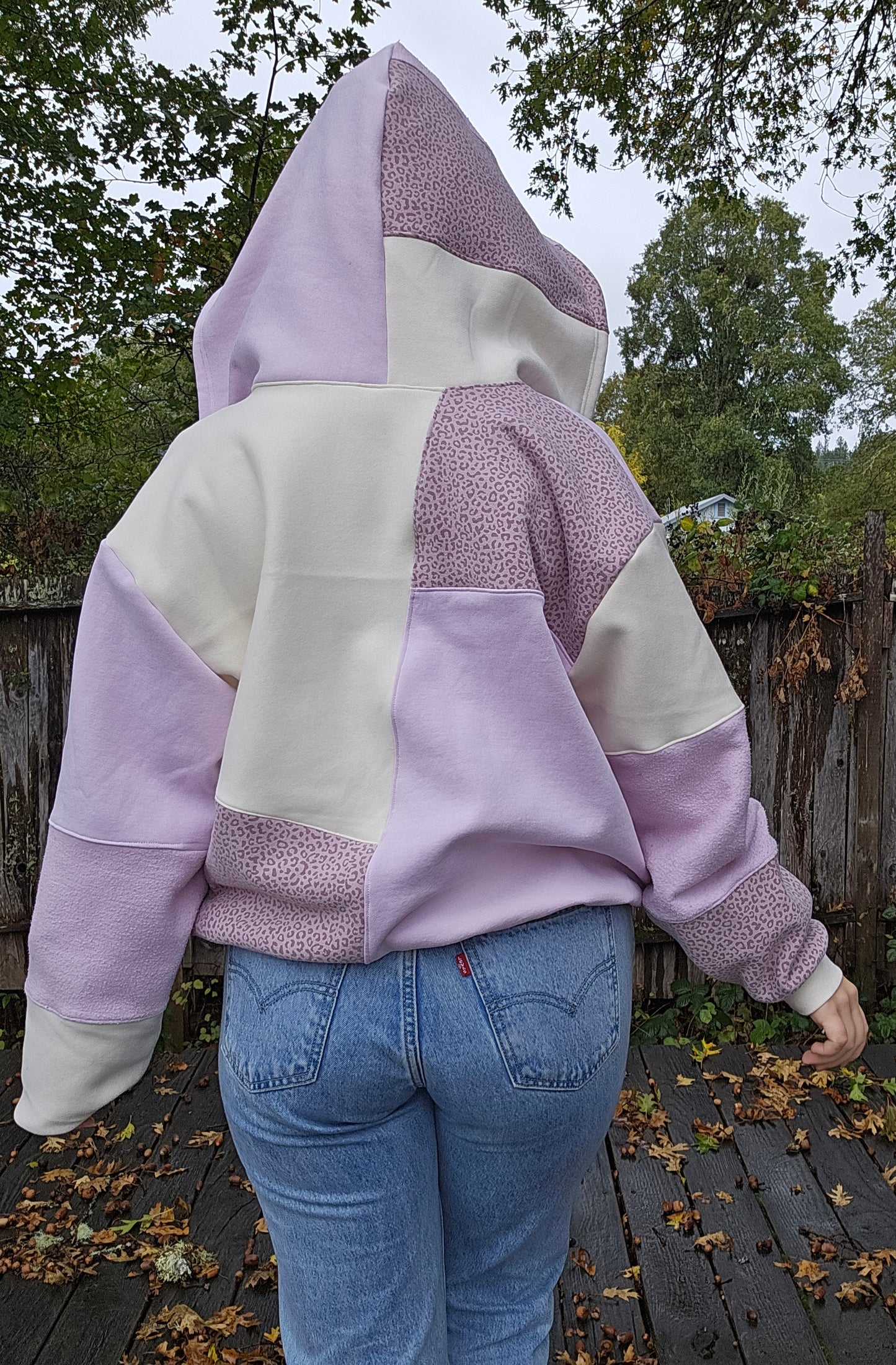 Strawberry cheetah zip up