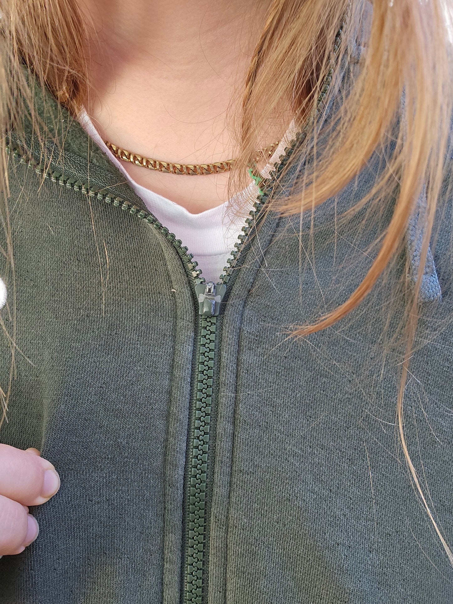 Green with envy zip up (l/xl)