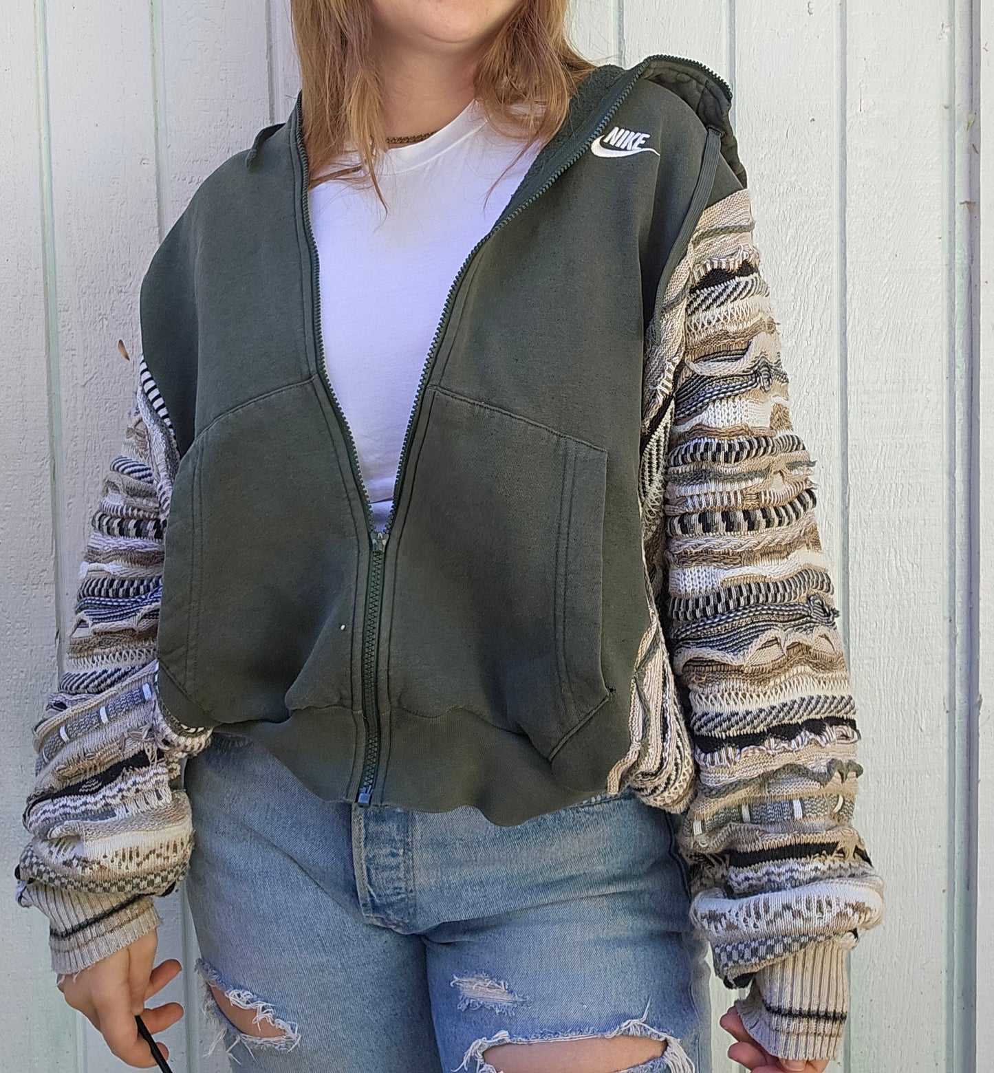 Green with envy zip up (l/xl)