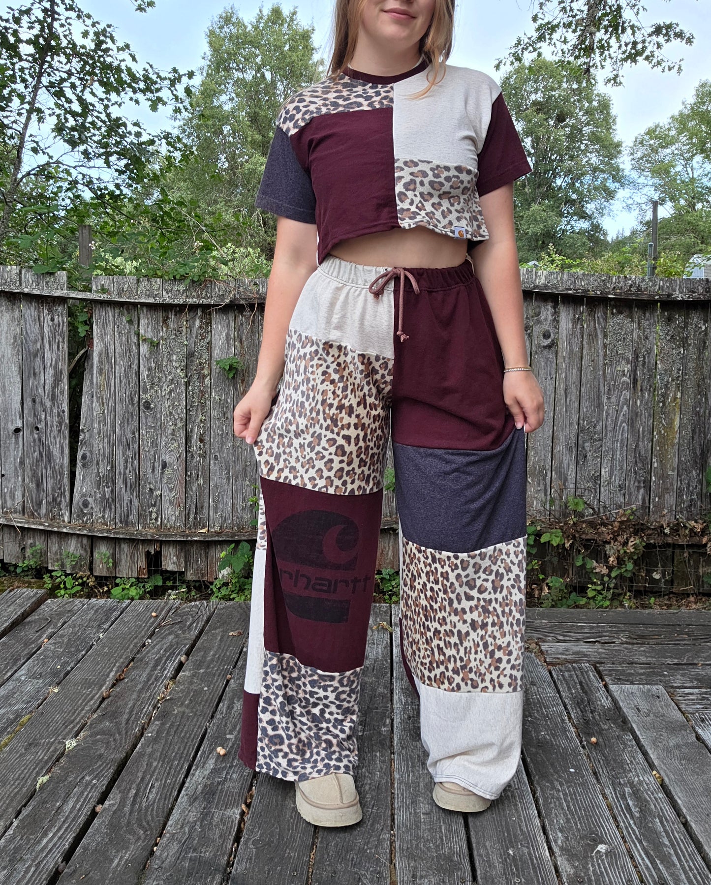 Burgandy T set (L)