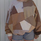 Tan stained glass crewneck