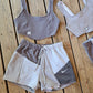 Custom shorts + corset top