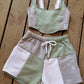 Custom shorts + corset top