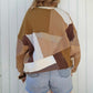 Tan stained glass crewneck