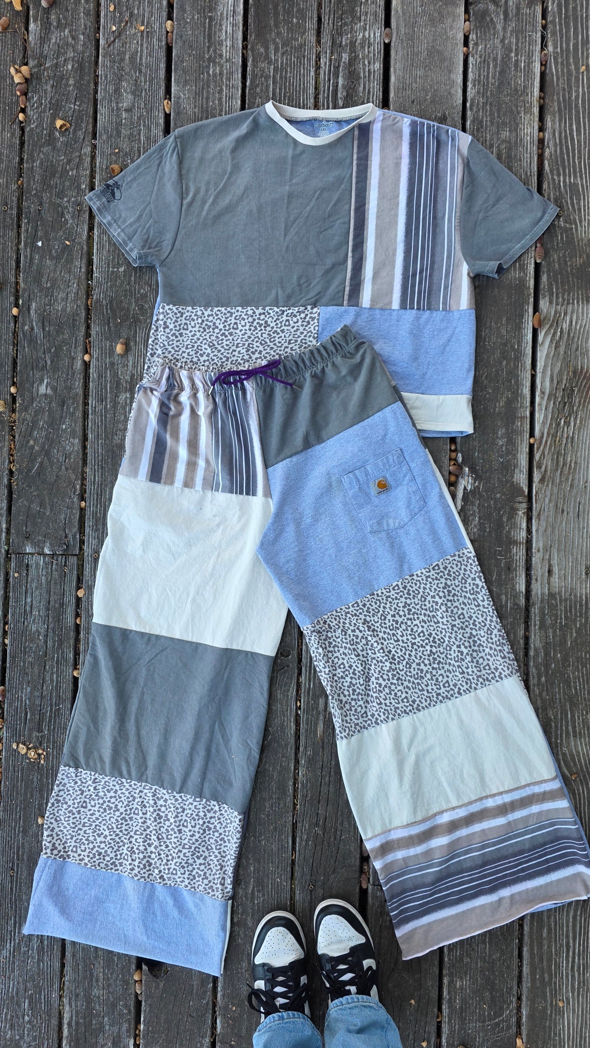 Silver jungle cat T set (xl)