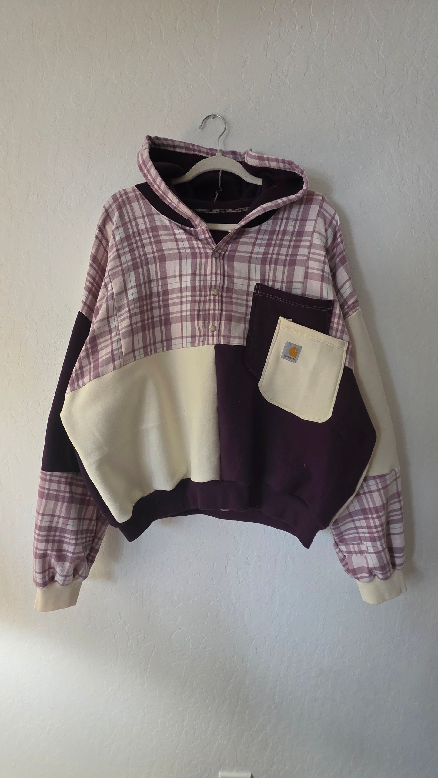 Purple quarter button (xl/xxl)