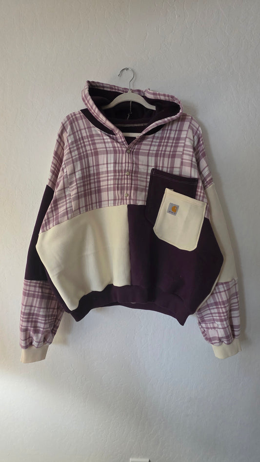 Purple quarter button (xl/xxl)