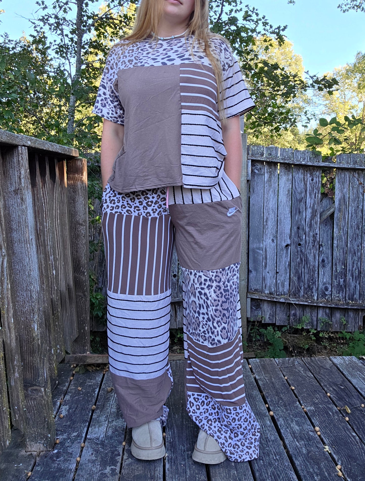 Hints of pink T set (xl)