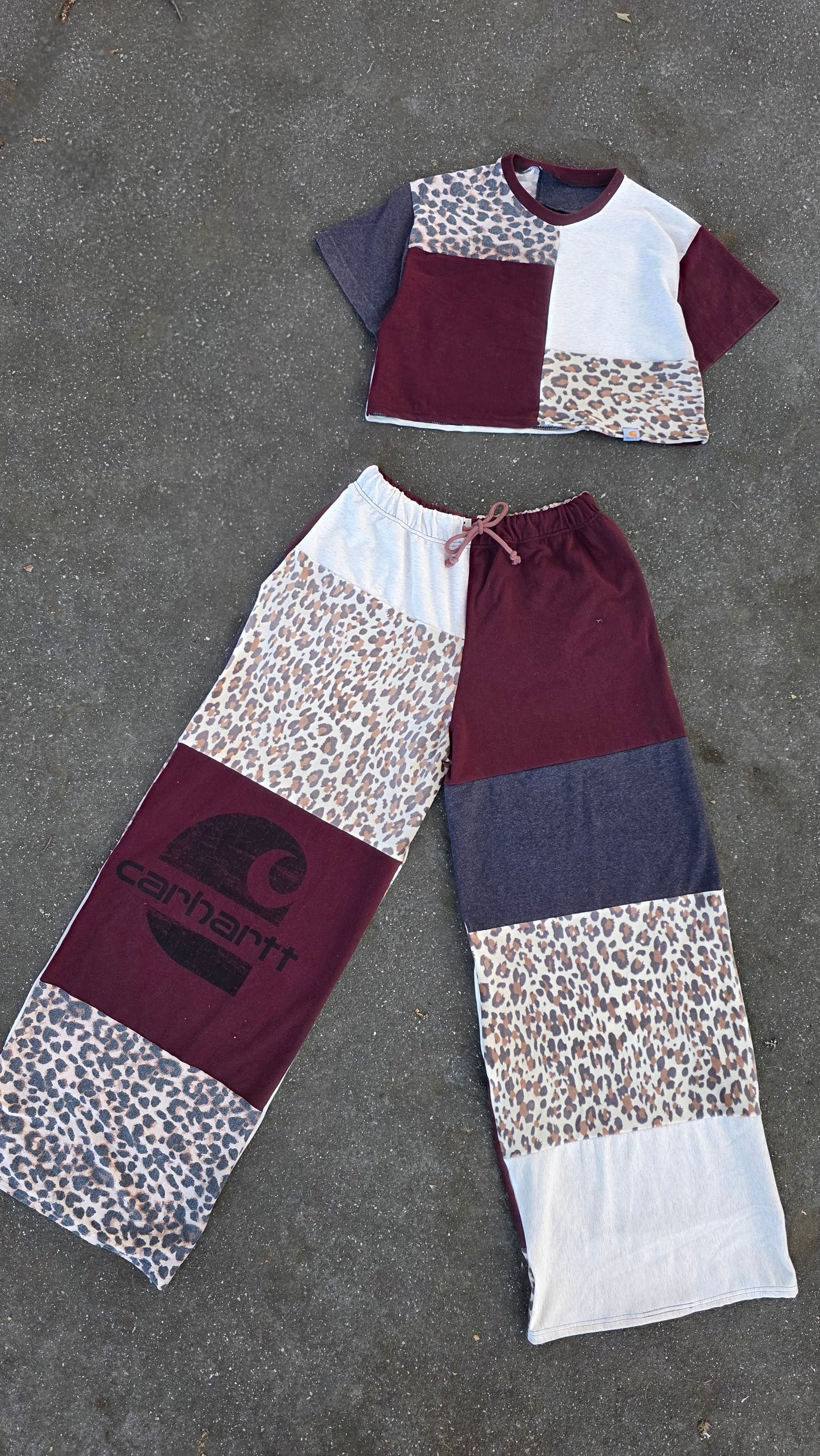 Burgandy T set (L)