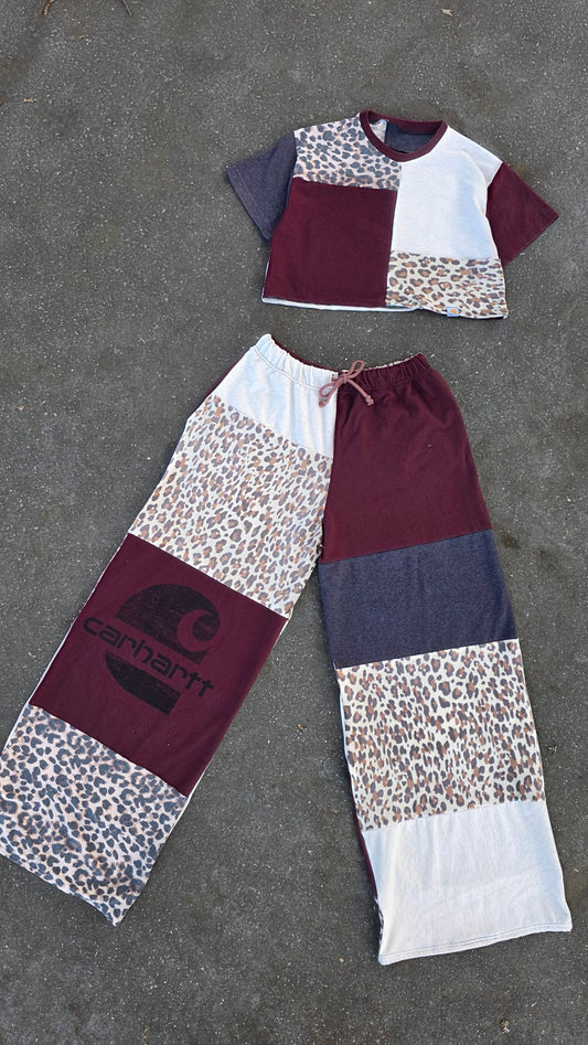 Burgandy T set (L)
