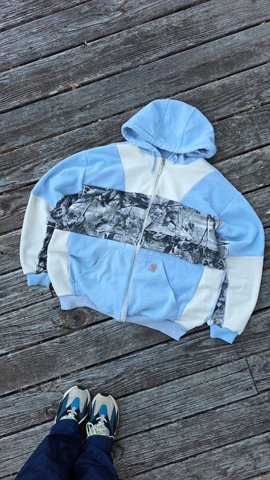 Icy forest zipup (xl/xxl)