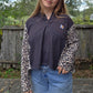 Cheetah split tee (l/xl)
