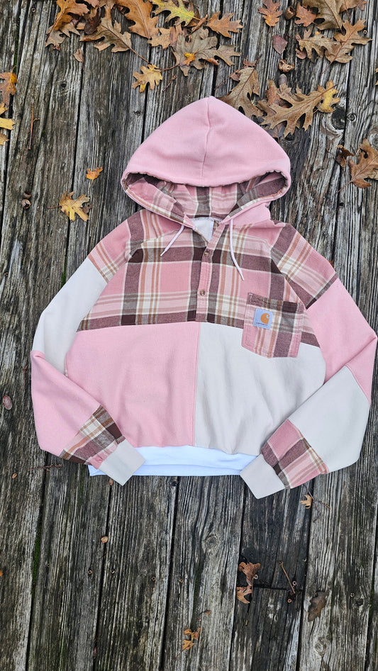 Pretty and pink quarter button