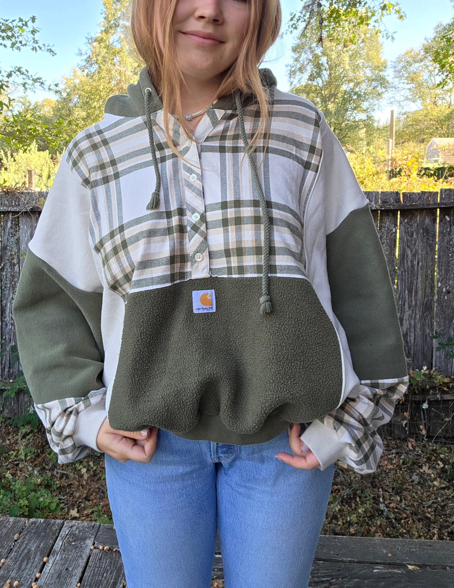 Matcha cream hoodie (xl/xxl)