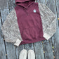 Split cheetah hoodie (l)