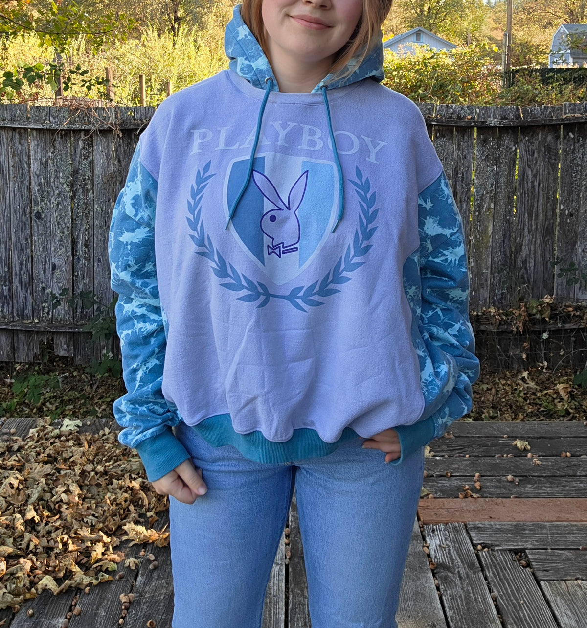 Tiedye split hoodie (xl/xxl)
