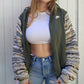 Green with envy zip up (l/xl)