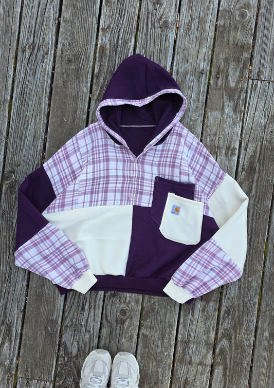 Purple quarter button (xl/xxl)
