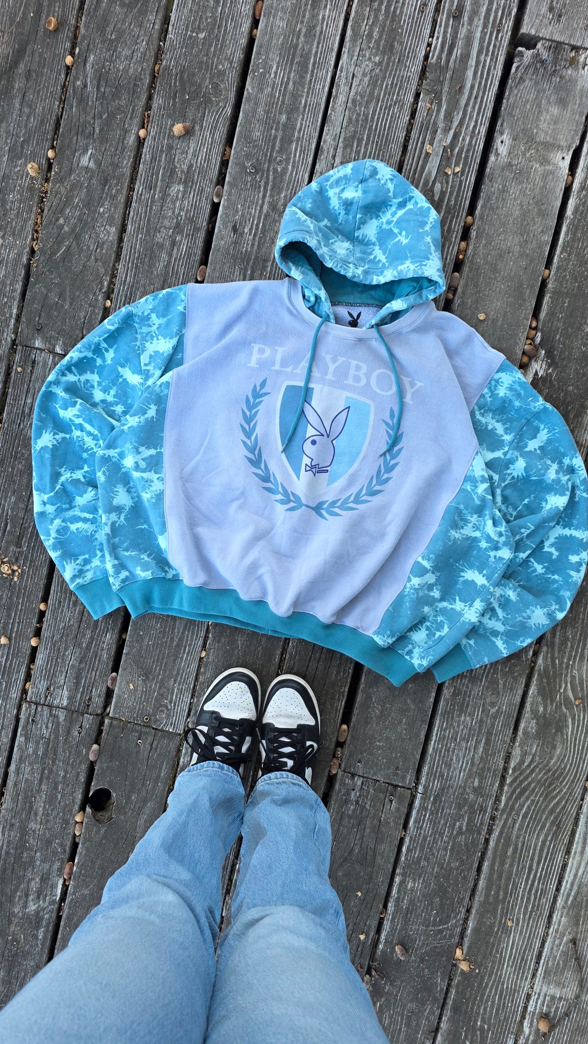 Tiedye split hoodie (xl/xxl)