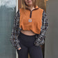 Sunflower hearts quarter zip (xl)