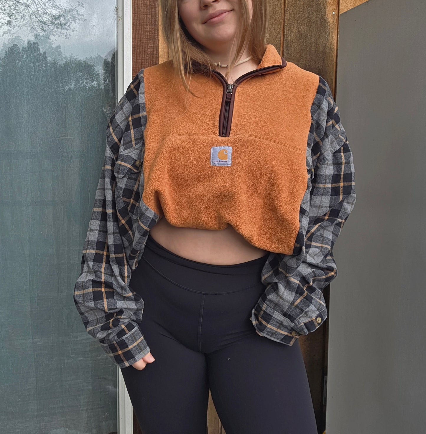 Sunflower hearts quarter zip (xl)