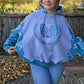 Tiedye split hoodie (xl/xxl)