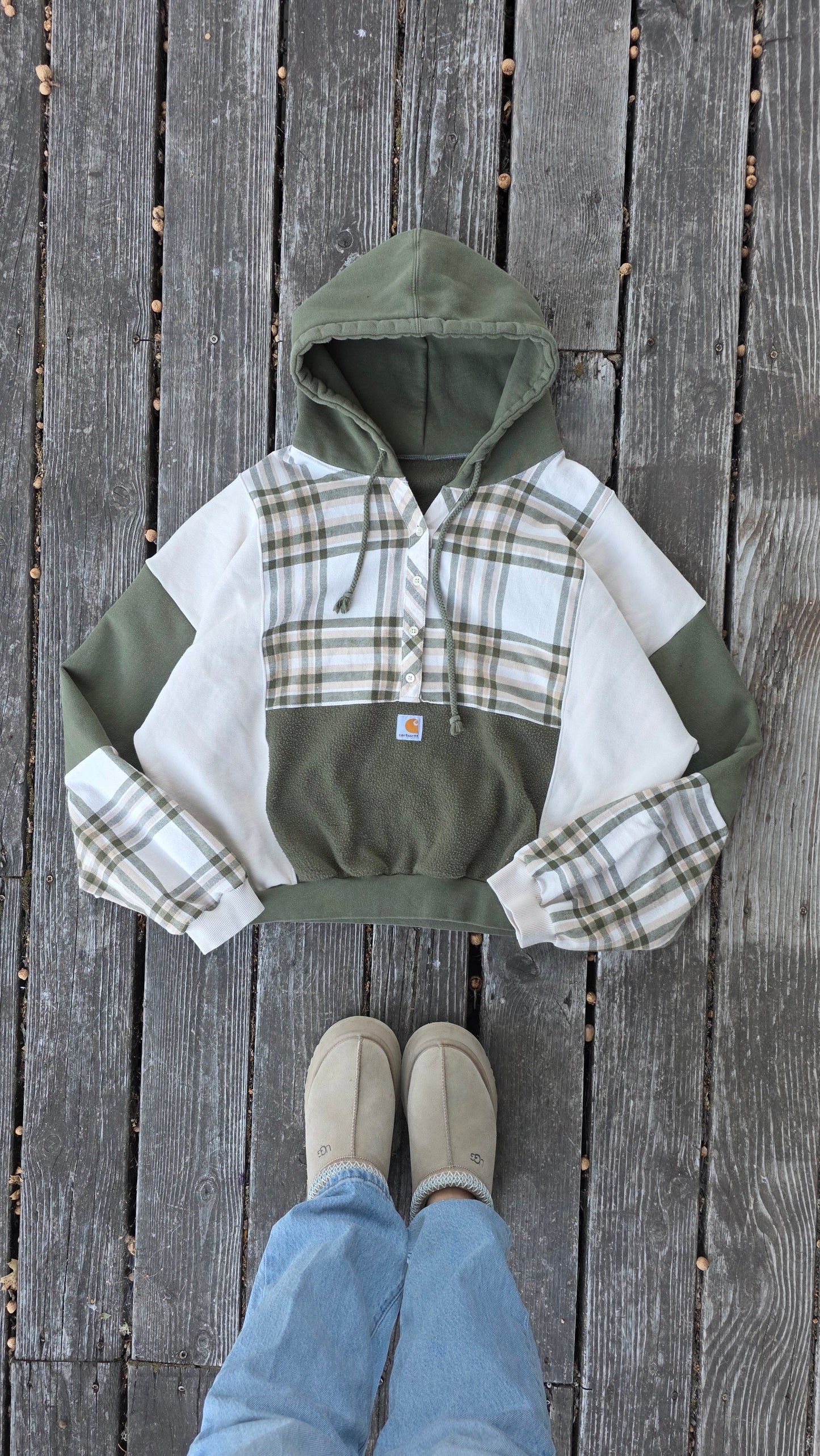 Matcha cream hoodie (xl/xxl)