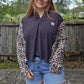 Cheetah split tee (l/xl)