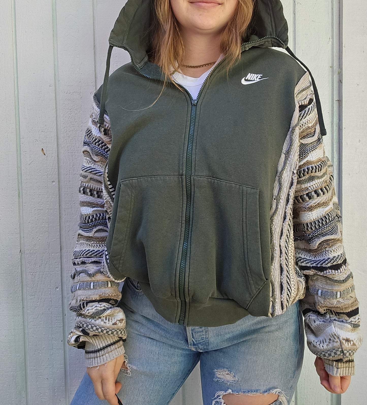 Green with envy zip up (l/xl)