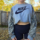 Embroidered split camo crew (xl)
