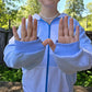 Icy blue zip up (xl)