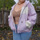 Strawberry cheetah zip up