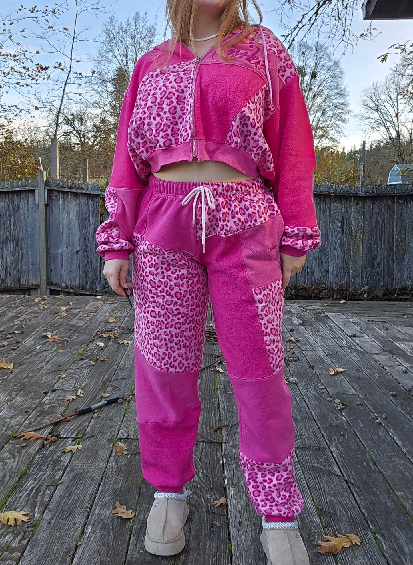 Pink cheetah sweats only