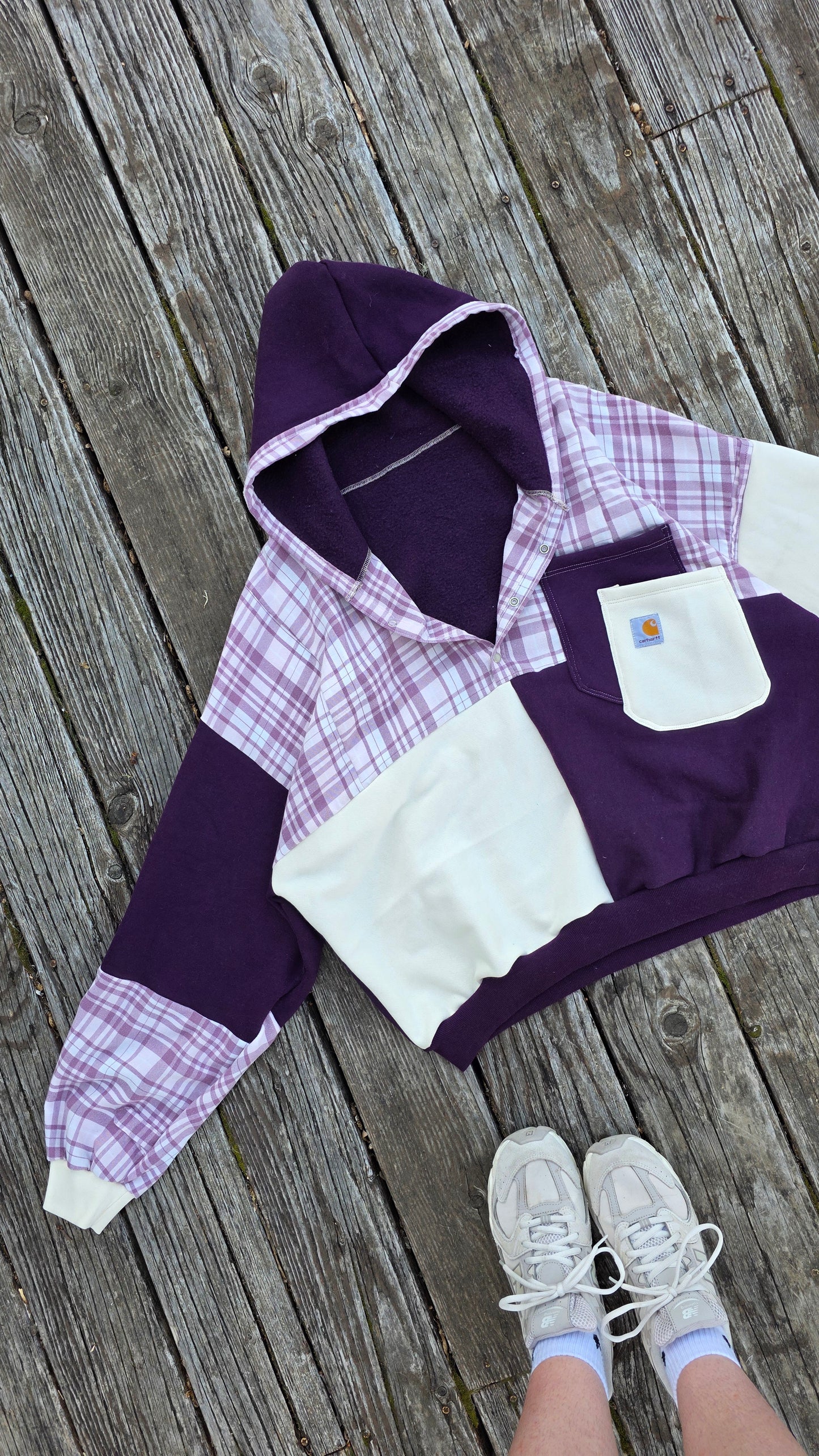 Purple quarter button (xl/xxl)