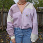 Strawberry cheetah zip up