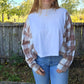 Caramel split nike flannel (m/l)