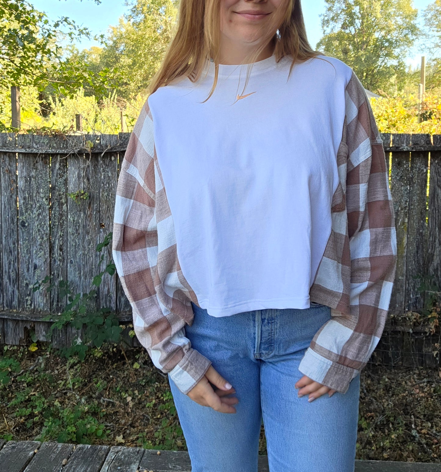 Caramel split nike flannel (m/l)