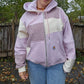Strawberry cheetah zip up