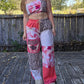 Floral and feline T set (s/m)