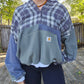 SOLD Grey scale quarter button (xxl)