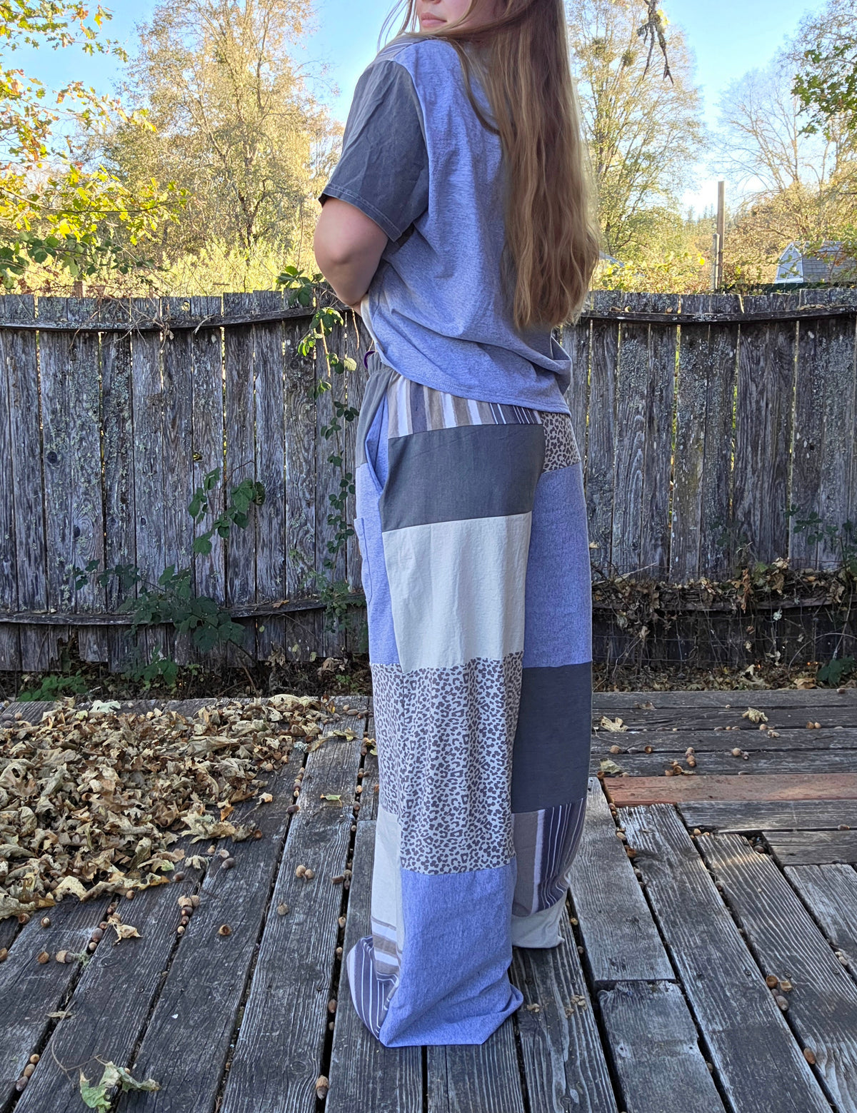 Silver jungle cat T set (xl)