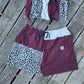 Burgandy short T set (xl)