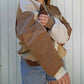 Tan stained glass crewneck