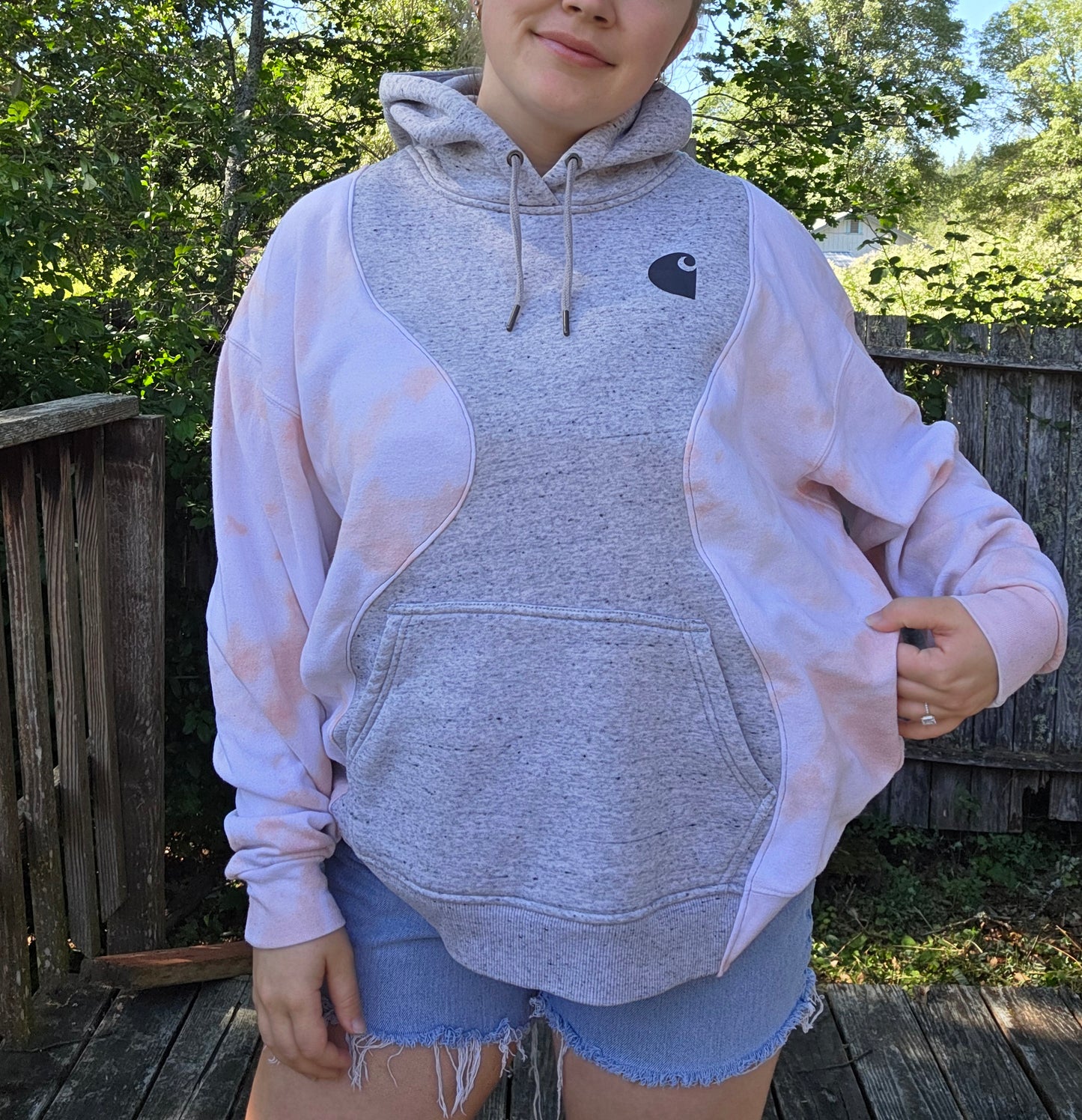 Pink skies hoodie (l/xl)
