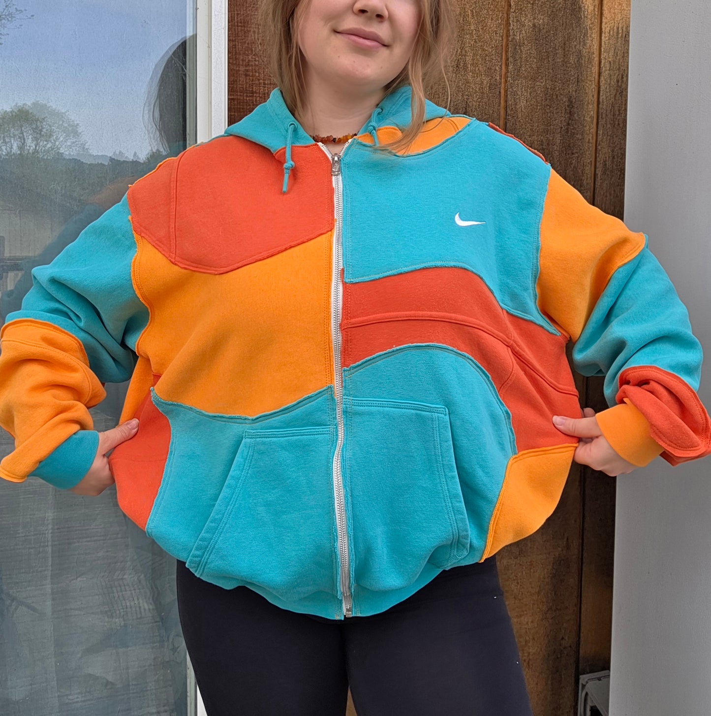 Miami sunrise zipup (xl)