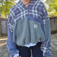 SOLD Grey scale quarter button (xxl)