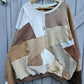 Tan stained glass crewneck